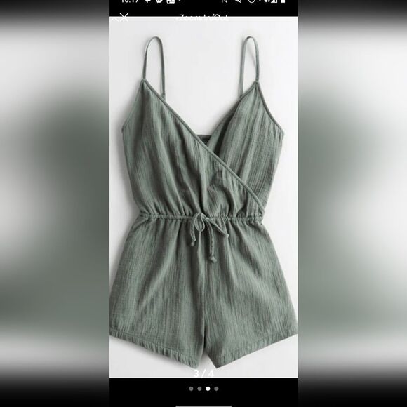 Gilly Hicks Sage Green Romper - Picture 3 of 4
